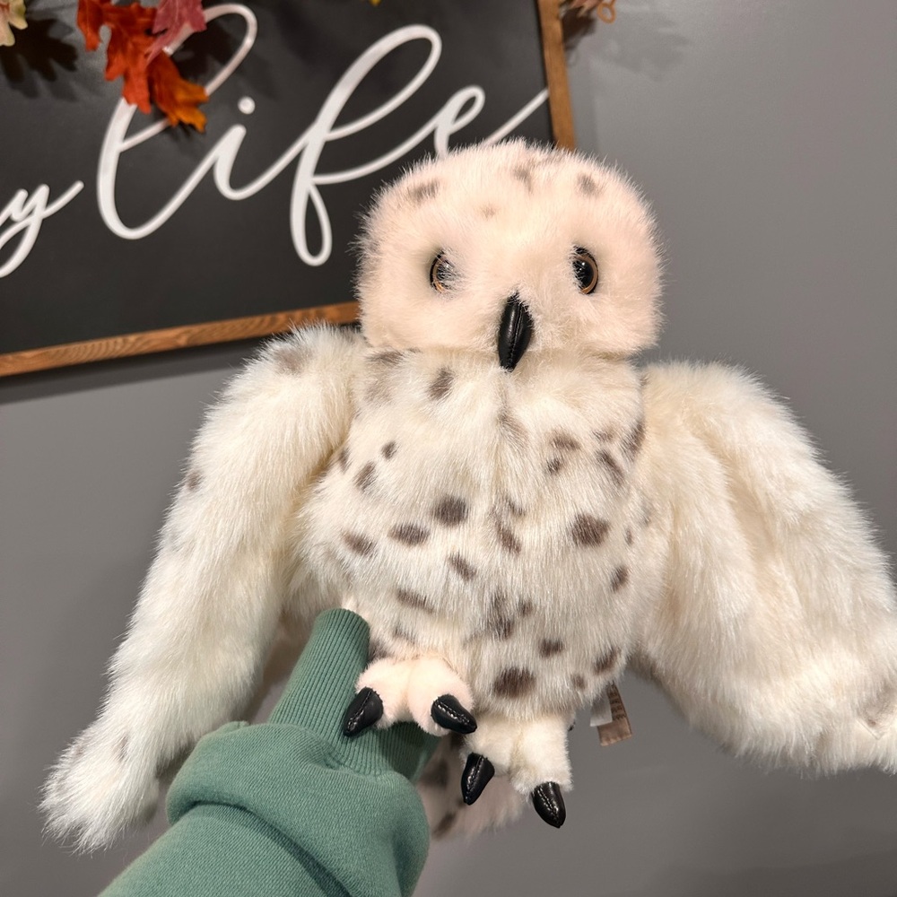 Plush Snowy Owl Puppet